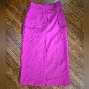 Pink Topshop Skirt with Side Pockets & Slit in front size US 2